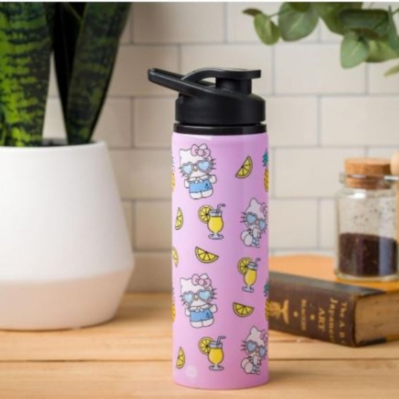 Hello Kitty Pineapples And Lemonade Stainless Steel Water Bottle - Picture 5 of 7
